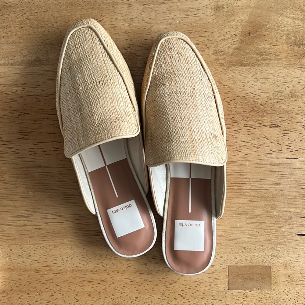 Dolce Vita Halee Mule - light natural raffia
